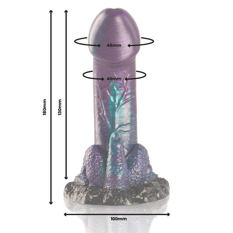 Dildo Basilisco doppio piacere Scale taglia piccola di Epic, immagine 3
