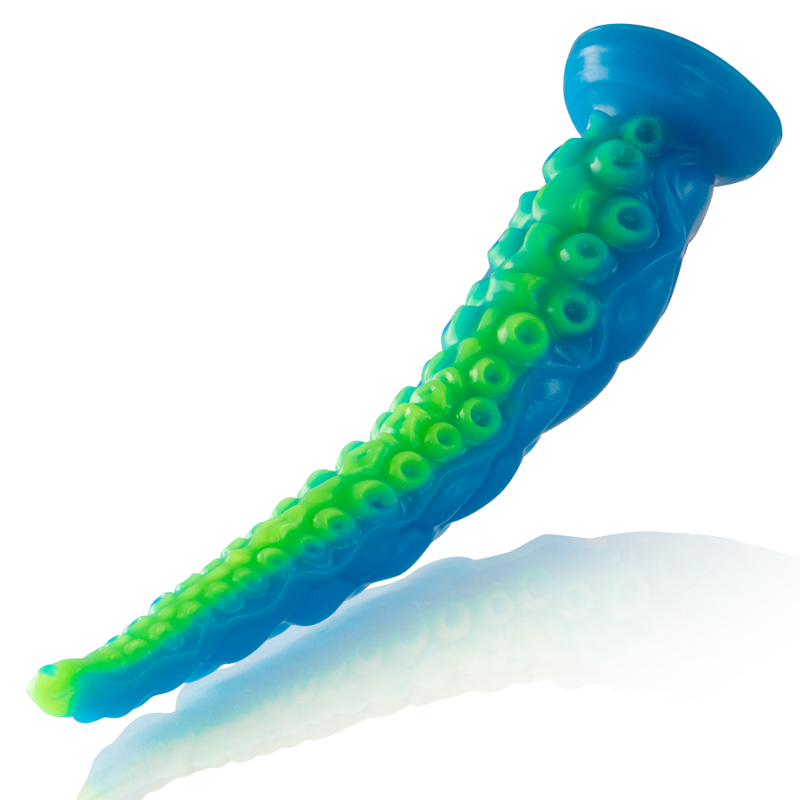 Dildo fluorescente con Tentacoli sottili di Scylla dimensioni grandi di Epic, immagine 4