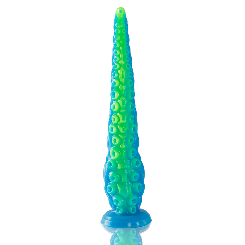 Dildo fluorescente con Tentacoli sottili di Scylla dimensioni grandi di Epic, immagine 5