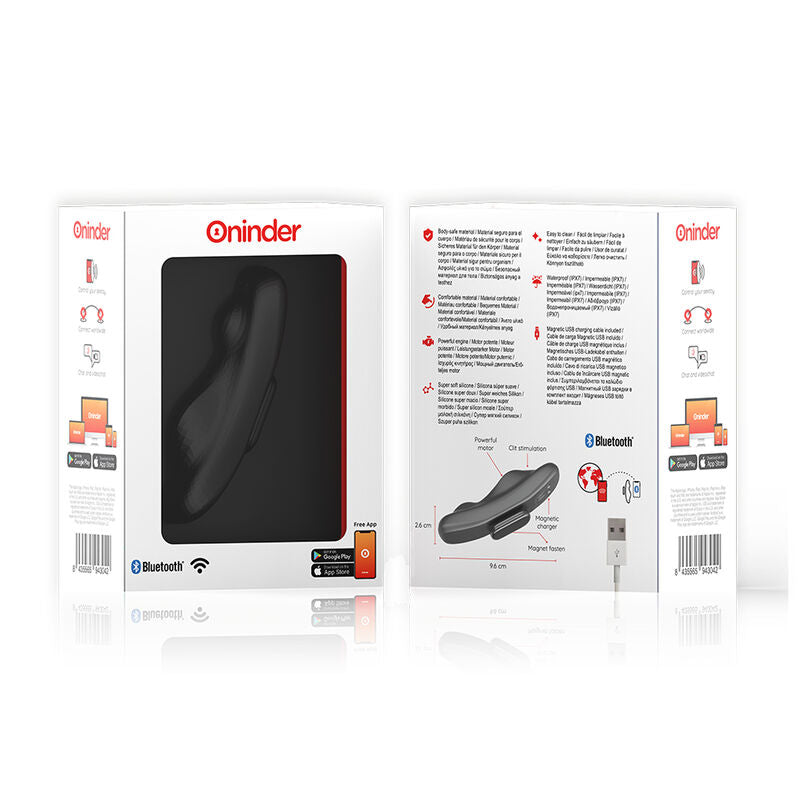 Vibratore ricaricabile Manila panty 9 velocità 9.6 cm x 2.6 cm - APP gratuita di Oninder, immagine 6