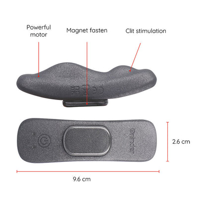 Vibratore ricaricabile Manila panty 9 velocità 9.6 cm x 2.6 cm - APP gratuita di Oninder, immagine 8