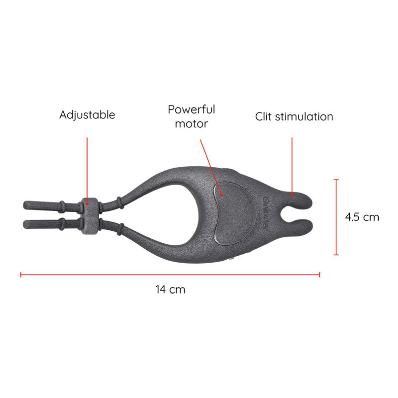 Anello vibratore regolabile ricaricabile Pampa con stimolatore clitoride 10 velocità - APP gratuita di Oninder, immagine 4