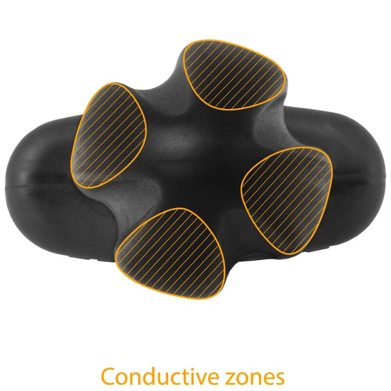 Plug anale Tartarus Quadripolare in silicone nero di Electrastim, immagine 5