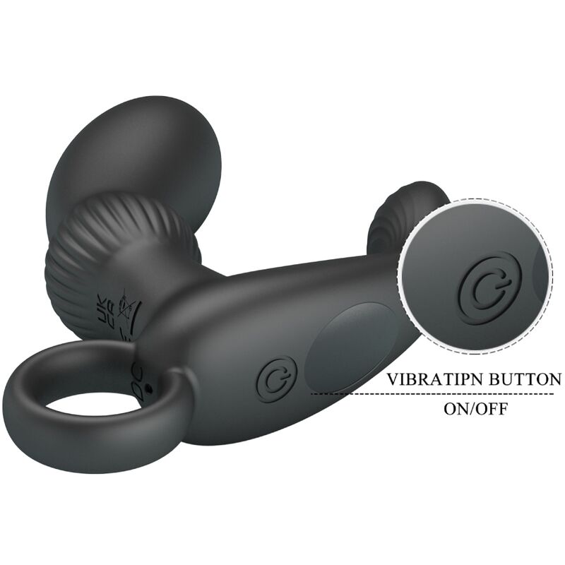 Vibratore anale Cayla massaggiatore nero di Pretty Love, immagine 6