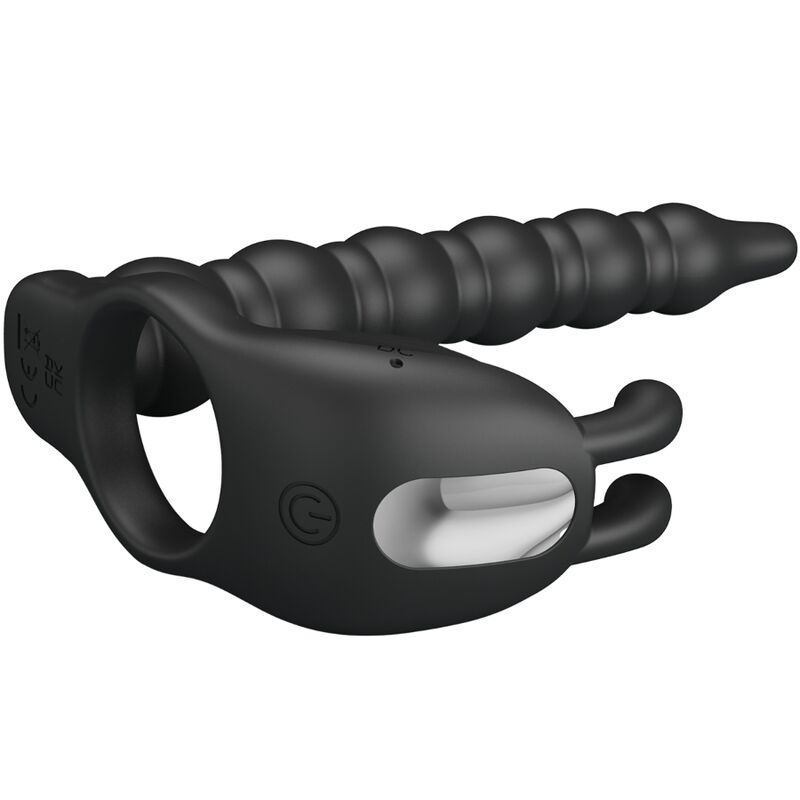 Anelli per pene con spina Blackney vibratore di Pretty Love, immagine 2