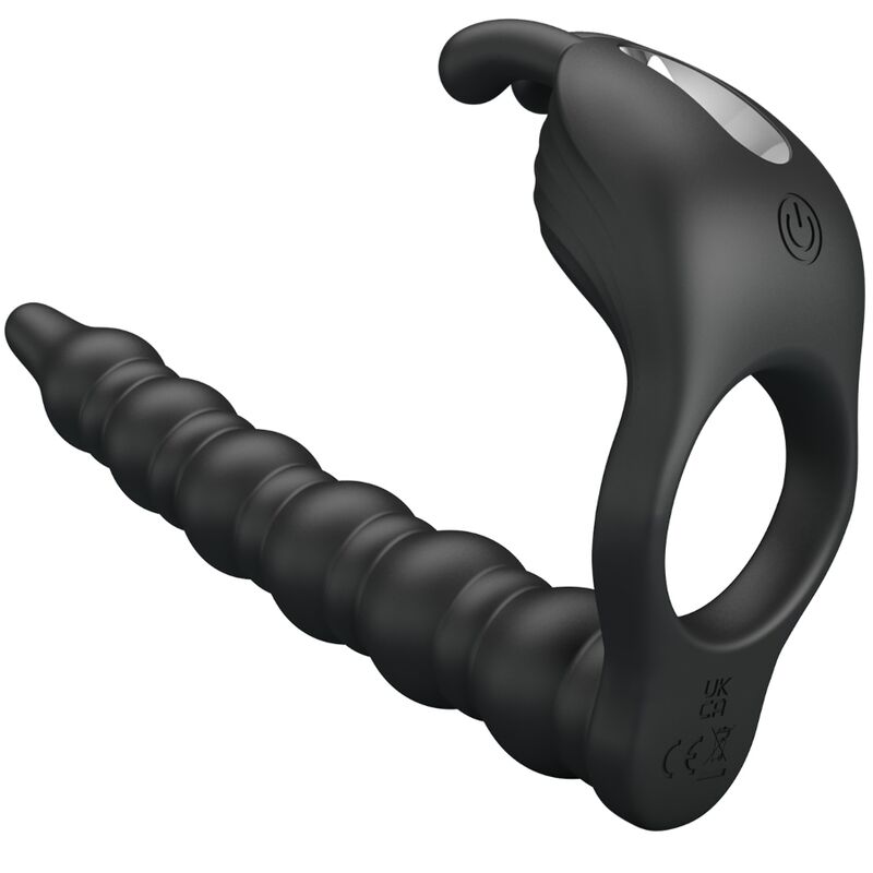 Anelli per pene con spina Blackney vibratore di Pretty Love