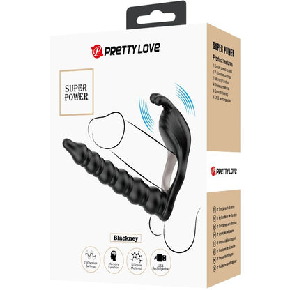 Anelli per pene con spina Blackney vibratore di Pretty Love, immagine 7