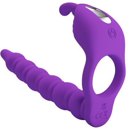 Anelli per pene con spina Blackney vibratore di Pretty Love