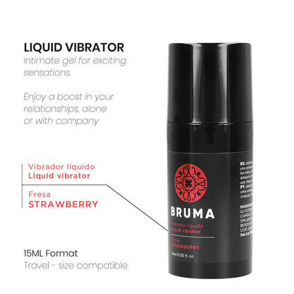 Vibratore liquido ultra scorrevole fragola 15 ml di Bruma, immagine 2
