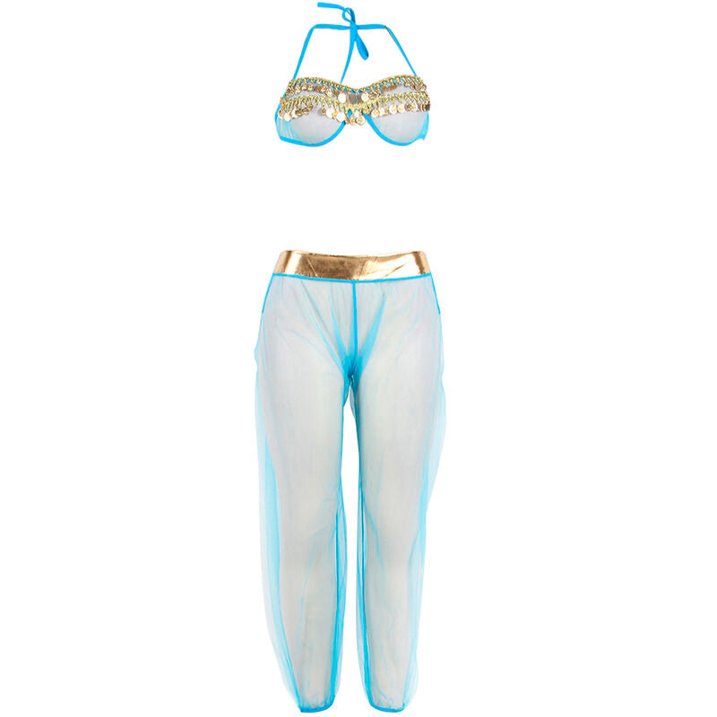 Set di lingerie blu stile India S/M di Subblime, immagine 4