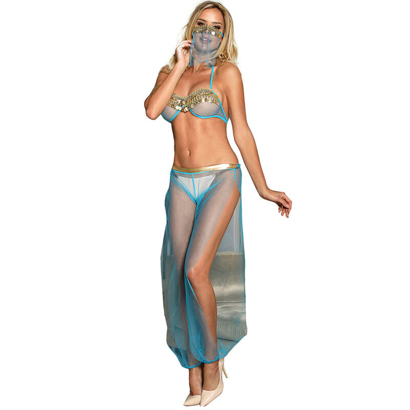 Set di lingerie blu stile India L/XL di Subblime