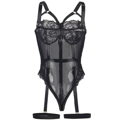 Accessorio sexy orsacchiotto con dettaglio Reggerizzato sul petto nero L/XL di Subblime, immagine 6