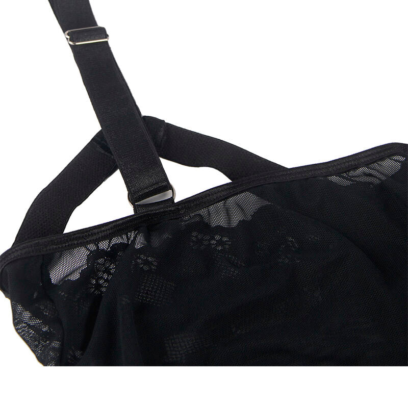 Accessorio sexy orsacchiotto con dettaglio Reggerizzato sul petto nero L/XL di Subblime, immagine 9