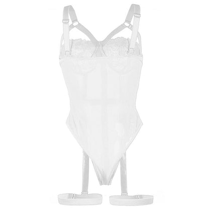 Accessorio sexy orsacchiotto con Reggera dettaglio petto bianco S/M di Subblime, immagine 8