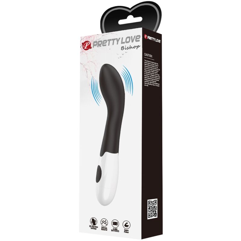 Vibratore Bishop G-spot 30 modalità nero di Pretty Love, immagine 10