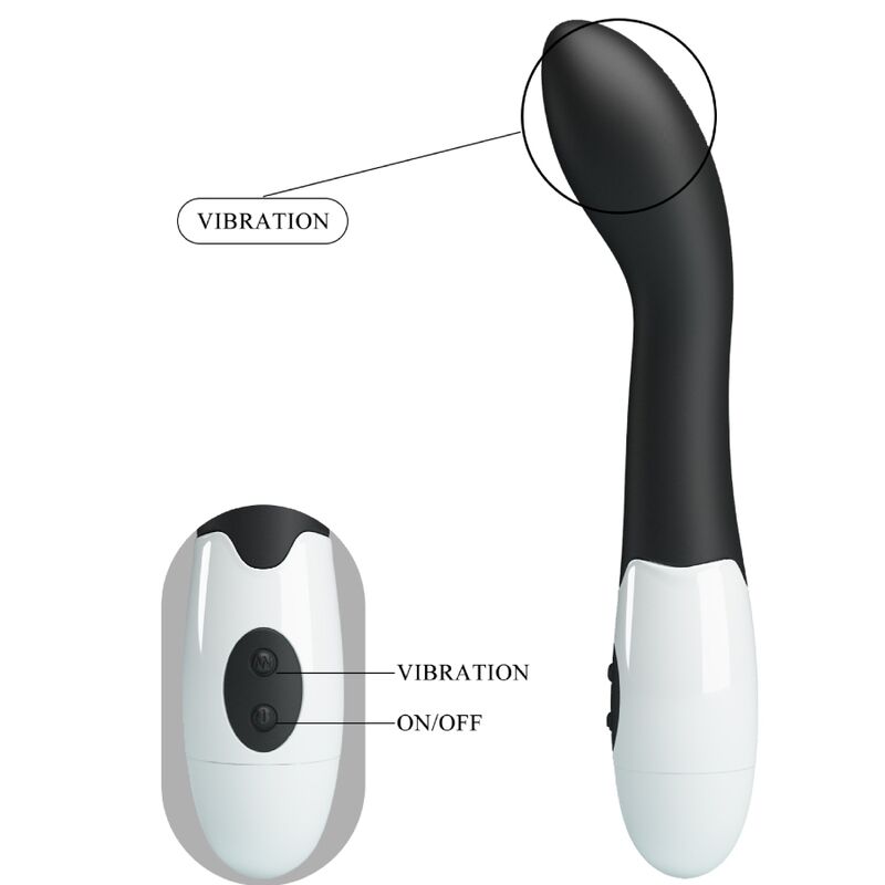 Vibratore Bishop G-spot 30 modalità nero di Pretty Love, immagine 8