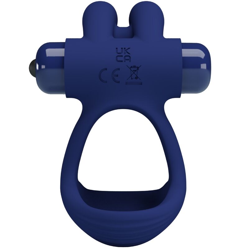 Anello vibrante Francisco doppio blu coniglio di Pretty Love, immagine 2