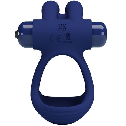 Anello vibrante Francisco doppio blu coniglio di Pretty Love, immagine 2