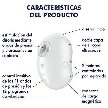 Vibratore Cutie Ghost Lay-on bianco di Satisfyer, immagine 4