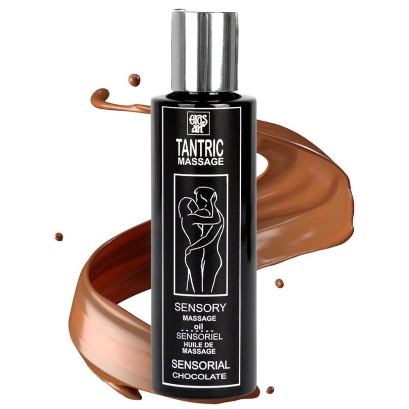 Olio da massaggio tantrico naturale e afrodisiaco al cioccolato 100 ml di Eros-Art