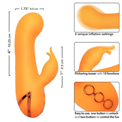 Vibratore rabbit Montecito Muse Orange by california dreaming di Calexotics, immagine 7