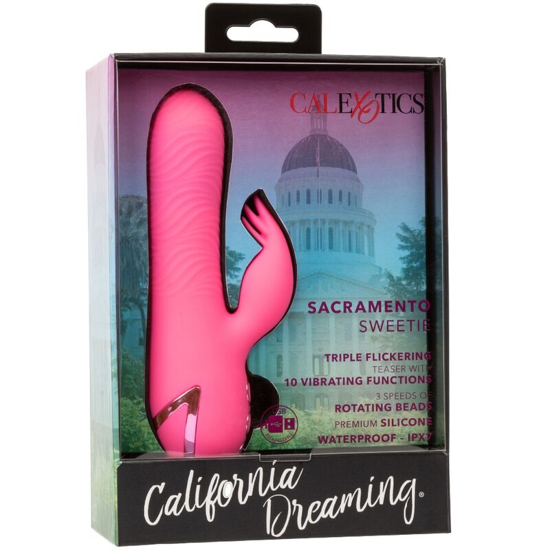 Vibratore rabbit Sacramento Sweetie pink by california dreaming di Calexotics, immagine 10