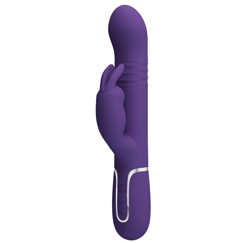 Vibratore Coale coniglio Carbone 4 en 1 viola di Pretty Love