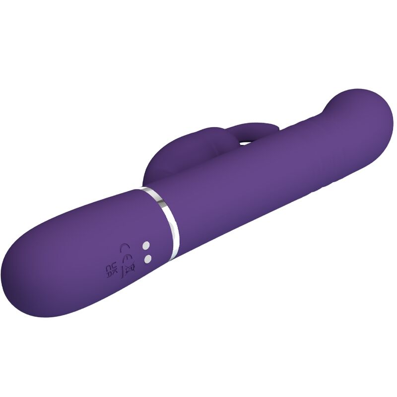 Vibratore Coale coniglio Carbone 4 en 1 viola di Pretty Love, immagine 6