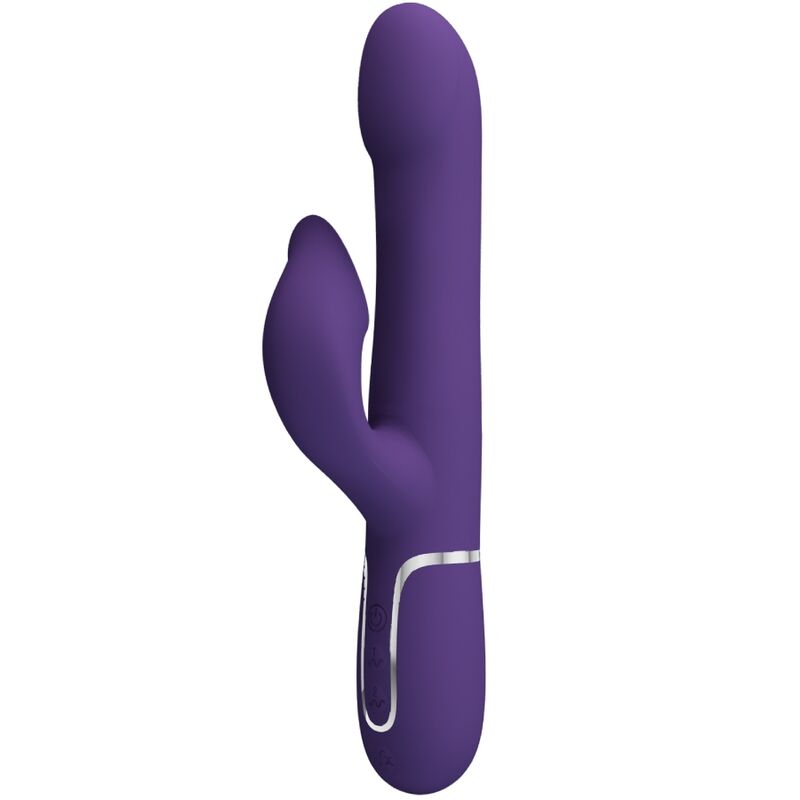 Vibratore Zalin perle coniglio 4 en 1 viola di Pretty Love, immagine 3