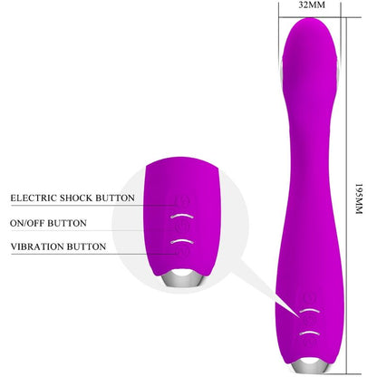 Vibratore Hector Elettroshock APP gratuita viola di Pretty Love, immagine 5