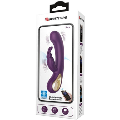 Vibratore rabbit Liam e stimolatore del punto g viola di Pretty Love, immagine 4
