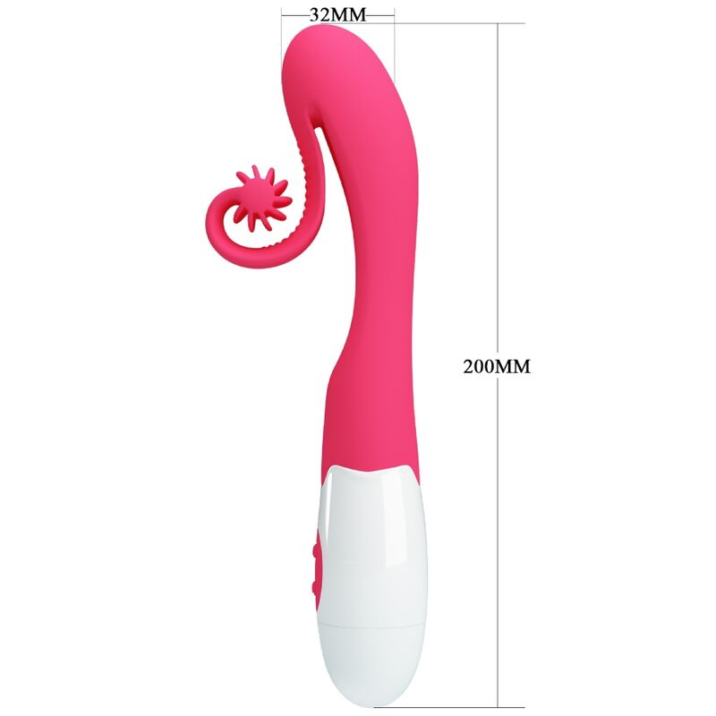 Vibratore e stimolatore 30 velocità rosa di Romance, immagine 6