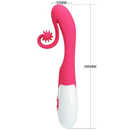 Vibratore e stimolatore 30 velocità rosa di Romance, immagine 6
