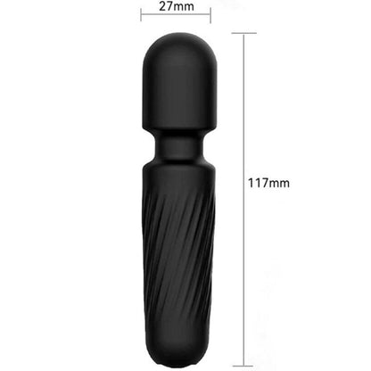 Massaggiatore Your magic e vibratore ricaricabile 10 vibrazioni nero di Armony, immagine 5