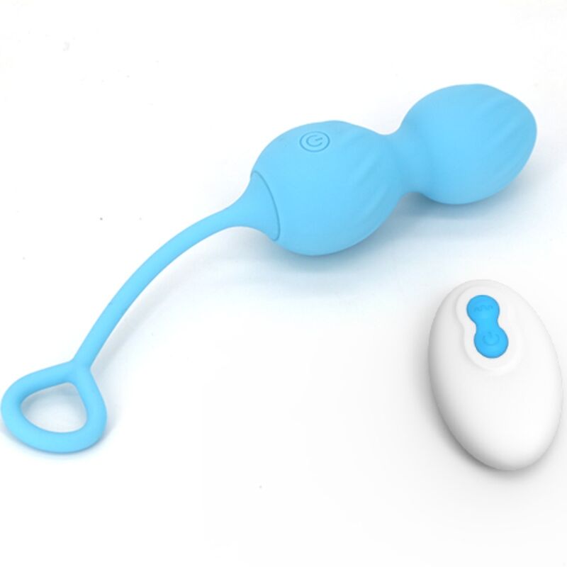 Masturbatore maschile Blossoms Manubrio vaginale vibrazione telecomando 10 vibrazioni blu di Armony