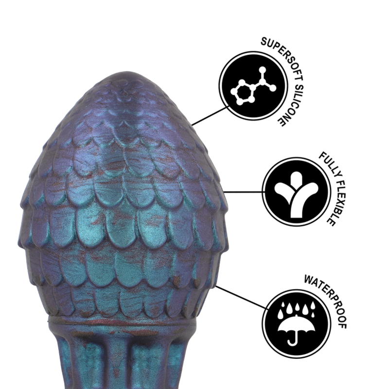 Plug anale Vrakos dragon egg taglia L di Epic, immagine 5