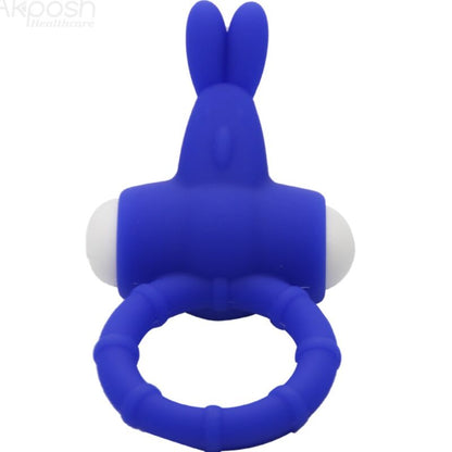 Anello Ms bunny vibratore in silicone blu di Armony, immagine 3
