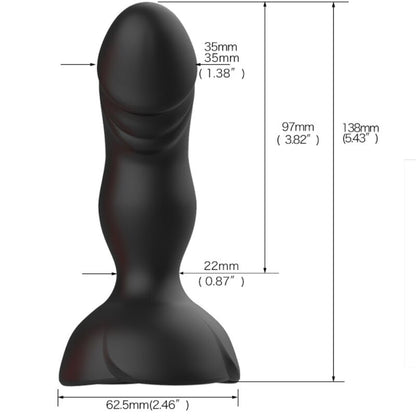 Ovetto vibrante extreme a Bloom vibratore rose e telecomando plug anale nero di Armony, immagine 5