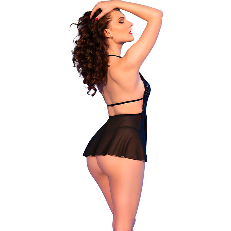 Babydoll e perizoma nero XL di Chilirose, immagine 2