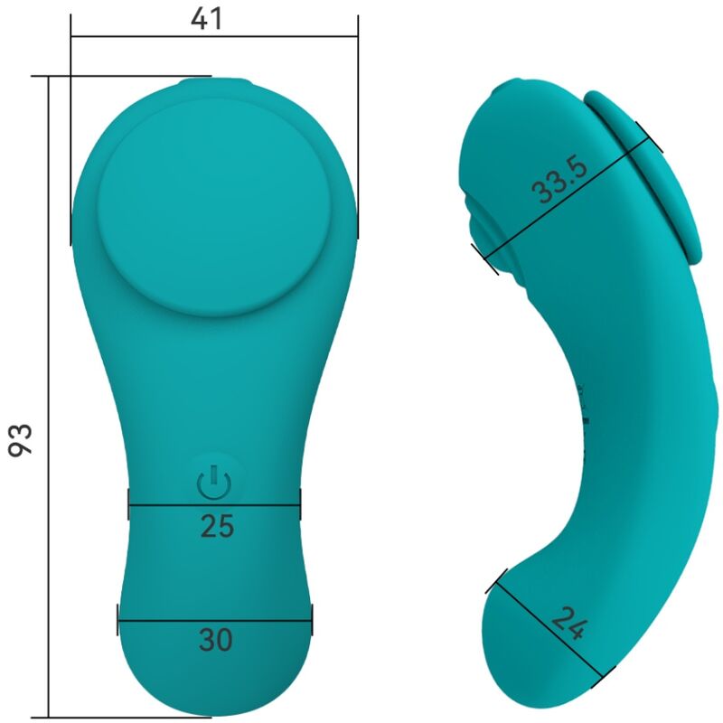 Vibratore Pleasure panty telecomando 3 velocità verde di Armony, immagine 7