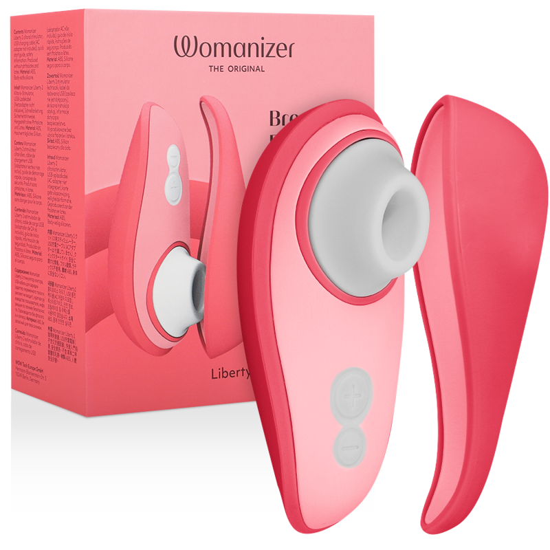 Stimolatore clitorideo Liberty 2 e aspirazione rosa di Womanizer