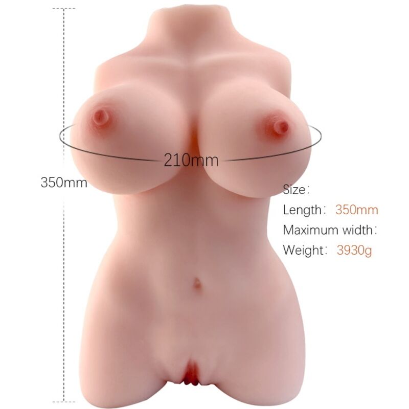 Masturbatore maschile modello realistico di torso femminile 3 di Armony