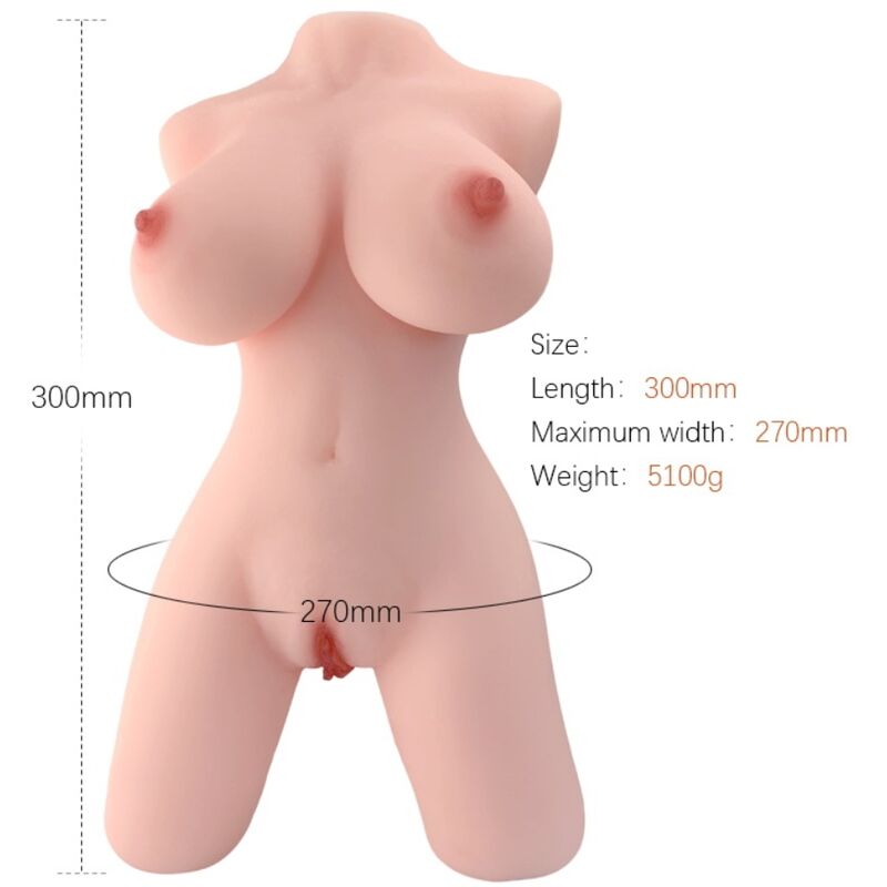 Masturbatore maschile modello realistico di torso femminile 5 di Armony