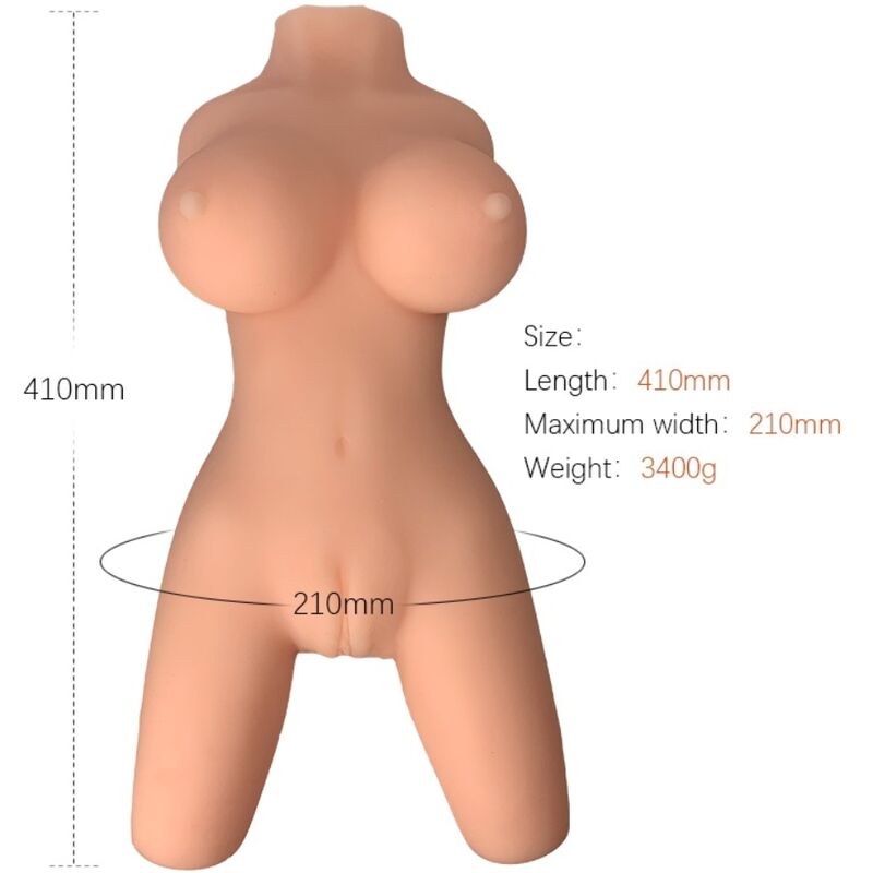 Masturbatore maschile modello realistico di torso femminile 8 di Armony
