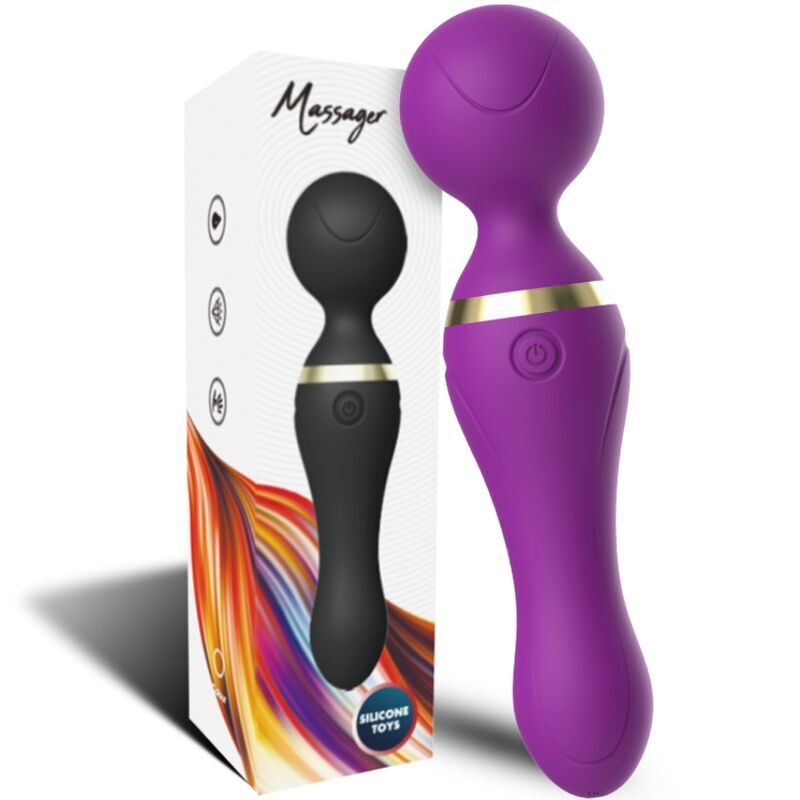 Massaggiatore e vibratore Freeza testa super flessibile viola di Armony