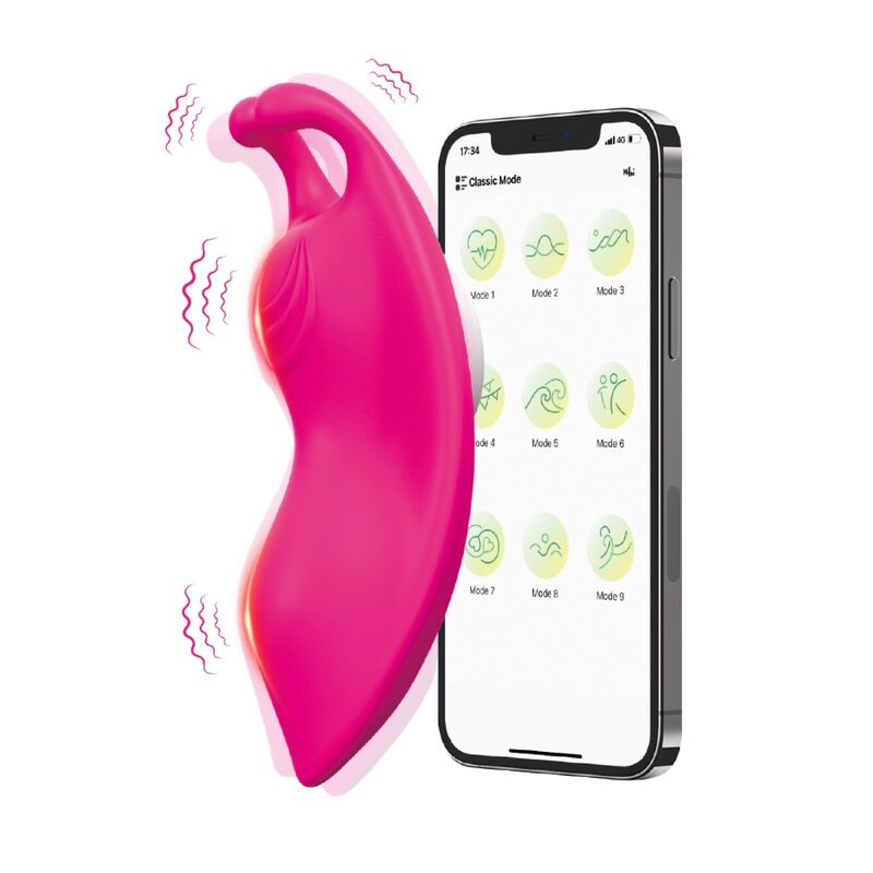 Vibratore Mutandina indossabile Honeybee G-spot fucsia - APP gratuita di Armony
