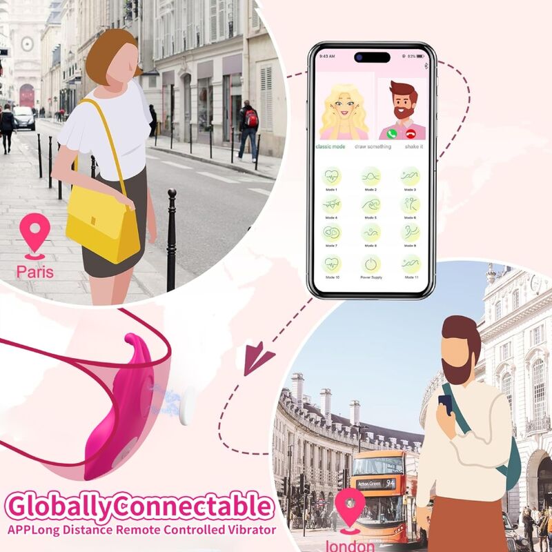 Vibratore Mutandina indossabile Honeybee G-spot fucsia - APP gratuita di Armony, immagine 6