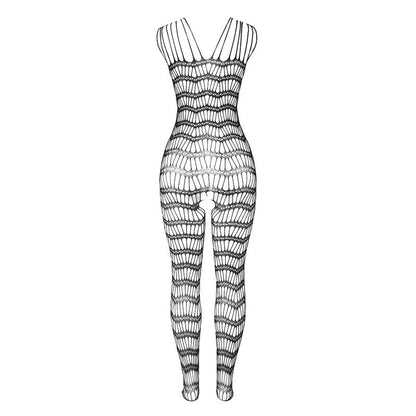 Bodystocking a rete senza cavallo con spalline sulle spalle nero taglia unica di Subblime, immagine 5