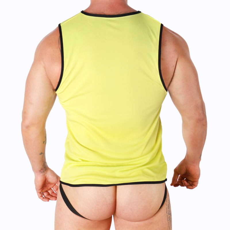 T-shirt gialla L/XL di Macho, immagine 3