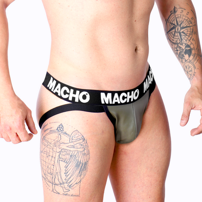 Jock Mx27gr leather grigio beige L di Macho, immagine 3